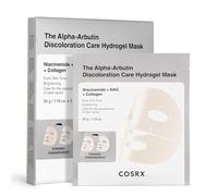 COSRX Maschere in hydrogel all’alpha-arbutina, Trattamento anti-macchie, 3 pezzi, maschera viso al collagene, formato viaggio, maschera notte, skincare coreana