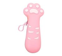 COSSIKA Astuccio per penne a forma di zampa di gatto, impermeabile, in silicone, di grande capacità, con cerniera, per bambini, ragazzi e ragazze