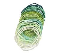 COSSIKA Bracciale da Donna 30 Pezzi Braccialetti con cavigliere con Perline per Donne Ragazze Spiaggia Bohemian Perline Colorate Bracciale alla Caviglia Catena per Piedi e Mani