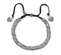 COSSIKA Braccialetti di Moda Buddismo Tibetano Sei Parole Mantra Bracciale Fatto a Mano Corda Nodo Amuleto Perline Bracciale per Uomo Donna Gioielli squisiti