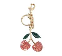 COSSIKA Ciondolo con Ciliegia Elegante Ciondolo con Ciliegia, Portachiavi con Ciondolo, Ciondolo Accattivante, Accessorio Portachiavi con Ciliegia, Decorazione da Appendere alla Moda