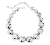 COSSIKA Collana Girocollo Collana Girocollo con Perline esagerate e Grandi per Le Donne Moda Temperamento Goth CCB Catena clavicola Gioielli Natalizi