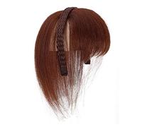 COSSIKA Copricapo da Donna Frangia Finta Naturale Pezzo di Capelli Fascia Frangia Sottile Frangia d'Aria per l'uso Quotidiano Estensione dei Capelli Fascia per Capelli Sintetica Frangia