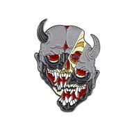 COSSIKA Spilla Giapponese Moda Giapponese Maschera Prajna Spilla Horror Fantasma Metallo distintivi per Abbigliamento Spilla Gioielli Regali per Figlia Moglie