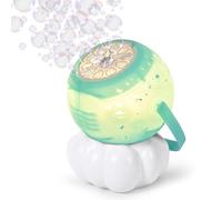 cossy Macchina per bolle ricaricabile, per bambini, portatile, con luci calde, con oltre 20000 bolle al minuto, adatta per esterni, feste, matrimoni, colore: verde