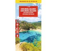 Costa Brava Marco Polo Map : Includes East Pyrenees, Andorra, Perpignan, Barcelona, Mallorca, Ibiza: Pyrenäen Ost, Andorra, Perpignan, Barcelona, ... Highlights und digitaler Erweiterung