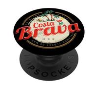 Costa Brava vintage Catalogna Spagna souvenir vacanze PopSockets PopGrip Adesivo