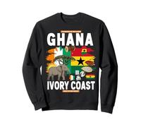 Costa d'Avorio Ghana Roots Idea Per Bambini Bandiera Ivoriana Ghana Felpa