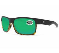 Costa Del Mar Half Moon Nero & Lucido Tartaruga/Verde Mirror HFM181 Ogmglp 580G