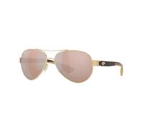 Costa Del Mar Loreto, Occhiali Donna, Oro Rosa/Rame-Argento a Specchio, polarizzato, 580p