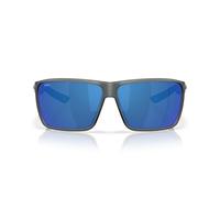 Costa Del Mar Rincon II, Occhiali Uomo, Vetro Fumo Opaco/Specchio Blu 580p, 64 mm