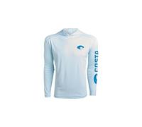 Costa del Mar Technical Hood Tee Camicia, Blu Artico, L Uomo