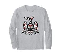 Costa del Pacifico Nord-Occidentale Haida Art Kaigani Thunderbird Maglia a Manica