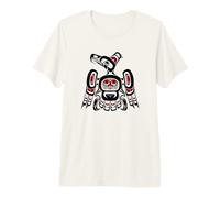 Costa del Pacifico Nord-Occidentale Haida Art Kaigani Thunderbird Maglietta Premium