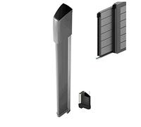 COSTA DI SICUREZZA GOMMA GRIGIO GREY A FILO 200 CM 2MT MECCANICA BORDO SENSIBILE