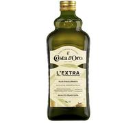 Costa d'Oro d’Oro - L’Extra 1L. Olio Extravergine di oliva estratto a freddo. Sapore equilibrato, adatto a tutte le ricette e come condimento per insalate. Bottiglia da 1 litro.
