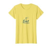 Costa è Clear Lighthouse Nautical Beach Maglietta, Donna, Limone, XL