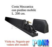 COSTA MECCANICA DI SICUREZZA PER AUTOMAZIONE CANCELLI BASCULANTI PORTE 200 cm