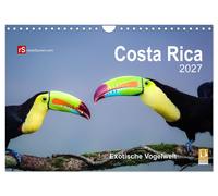 Costa Rica 2027 Exotische Vogelwelt (Wandkalender 2027 DIN A4 quer), CALVENDO Mo