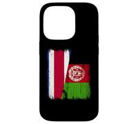 Costa Rica Afghanistan Half Flag Costa Rica Afghan Heritage Custodia per iPhone 14 Pro