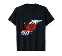 Costa Rica Bandiera DNA Radici Costa Rica Orgoglio Costa Rica Maglietta