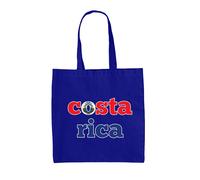 Costa Rica Calcio Bandiera - Borsa Tote IN Tela - Los Ticos The Squadra Sport