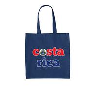 Costa Rica Calcio Bandiera - Borsa Tote IN Tela - Los Ticos The Squadra Sport