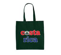 Costa Rica Calcio Bandiera - Borsa Tote IN Tela - Los Ticos The Squadra Sport