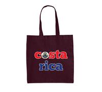 Costa Rica Calcio Bandiera - Borsa Tote IN Tela - Los Ticos The Squadra Sport