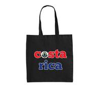 Costa Rica Calcio Bandiera - Borsa Tote IN Tela - Los Ticos The Squadra Sport