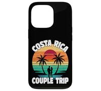 Costa Rica Coppia Viaggio Retro Tramonto Costa Rica Vacanza Custodia per iPhone 13 Pro