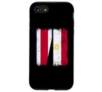 Costa Rica Egitto mezza bandiera Costa Rica Patrimonio egiziano Custodia per iPhone SE (2020) / 7/8