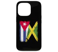 Costa Rica Giamaica Half Flag Costa Rica Giamaicano Heritage Custodia per iPhone 13 Pro