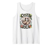 Costa Rica Jungle Animal, Carino Bradipo Appeso da Un Ramo Canotta