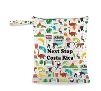 Costa Rica Lover Gift Next Stop Costa Rica Wristlet Borsa della spesa Costa Rica Viaggio Pochette Nord America Regalo di viaggio, Prossima Fermata Costa Rica