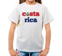 Costa Rica Maglietta Bambini Con Bandiera - Amore Ricano Per Il Calcio