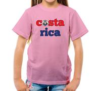 Costa Rica Maglietta Bambini Con Bandiera - Amore Ricano Per Il Calcio