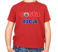 Costa Rica Maglietta Bambini Con Bandiera - Amore Ricano Per Il Calcio