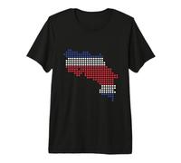 Costa Rica Mappa Costa Rica Orgoglioso Maglietta Premium