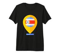 Costa Rica Mappa Costa Rica Orgoglioso Maglietta Premium