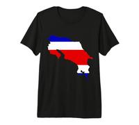 Costa Rica Mappa Costa Rica Orgoglioso Maglietta Premium