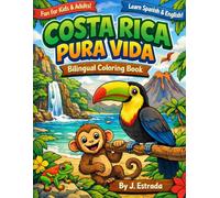 Costa Rica Pura Vida: Bilingual Coloring Book