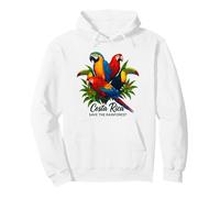 Costa Rica Save The Rainforest Birds Quetzal Ara Tucano Felpa con Cappuccio