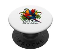 Costa Rica Save The Rainforest Birds Quetzal Ara Tucano PopSockets PopGrip Adesivo