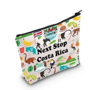 Costa Rica Simboli Souvenir Cosmetic Bag Costa Rica Vacation Gift Costa Rica Viaggio Makeup Bag Costa Rica Amante Regalo Nord America Viaggio Regalo, Prossima Fermata Costa Rica