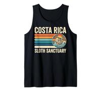 Costa Rica Sloth Sanctuary Retro Distressed Tramonto Canotta
