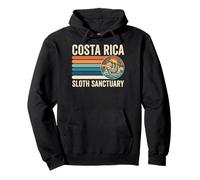 Costa Rica Sloth Sanctuary Retro Distressed Tramonto Felpa con Cappuccio