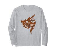 Costa Rica Sloth Word Art - Divertente animale Maglia a Manica