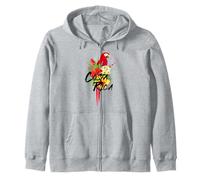 Costa Rica Souvenirs Pappagallo Tropicale Uccello Vintage Felpa con Cappuccio