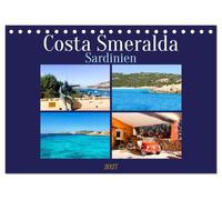 Costa Smeralda Sardinien (Tischkalender 2027 DIN A5 quer), CALVENDO Monatskalender: Ihr Jahr im smaragdfarbenen Paradies